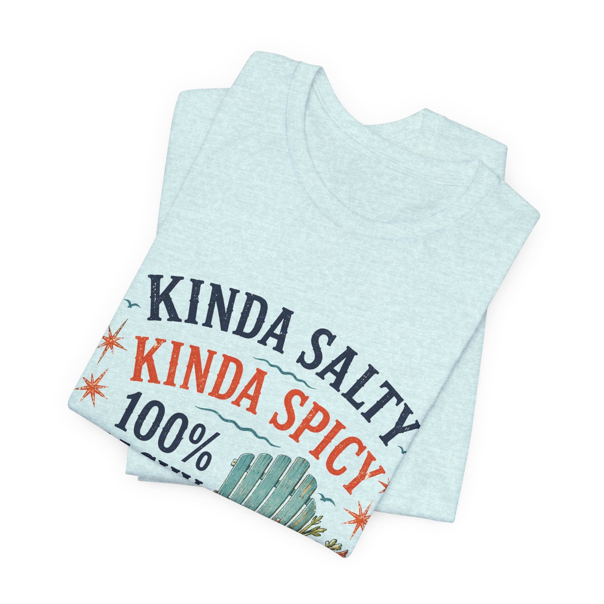 Beachy Graphic Tee - "Kinda Salty, Kinda Spicy, 100% Beachy"