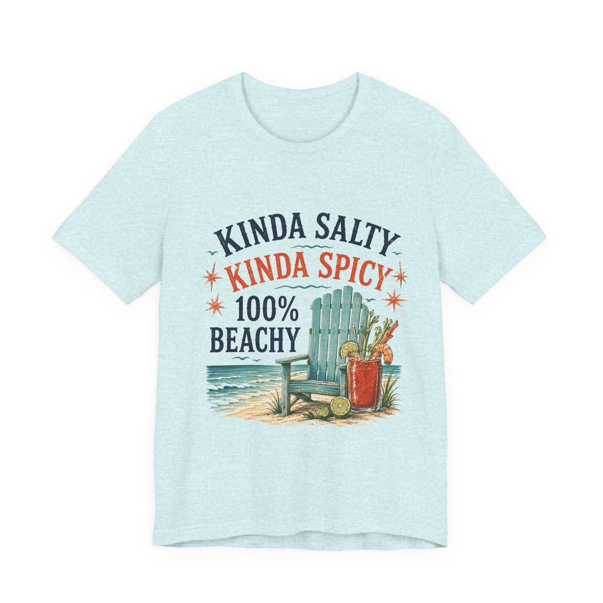 Beachy Graphic Tee - "Kinda Salty, Kinda Spicy, 100% Beachy"