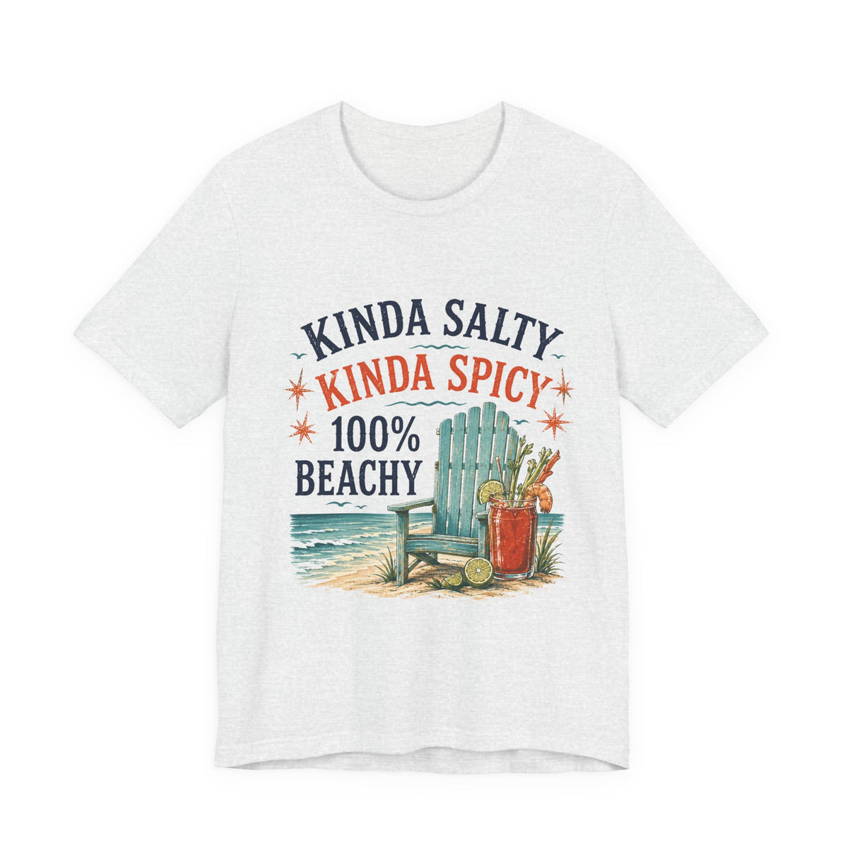 Beachy Graphic Tee - "Kinda Salty, Kinda Spicy, 100% Beachy"