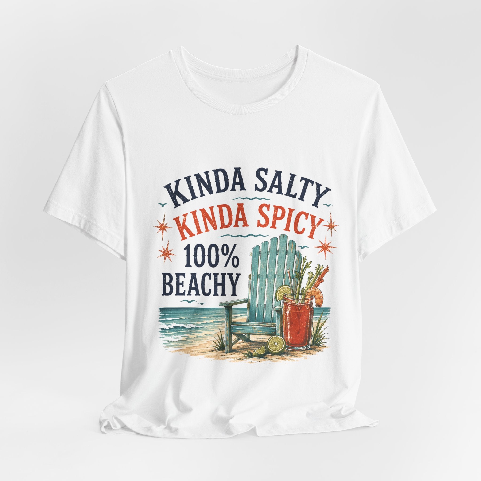 Beachy Graphic Tee - "Kinda Salty, Kinda Spicy, 100% Beachy"