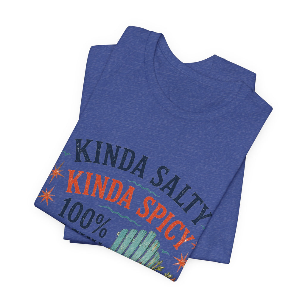 Beachy Graphic Tee - "Kinda Salty, Kinda Spicy, 100% Beachy"