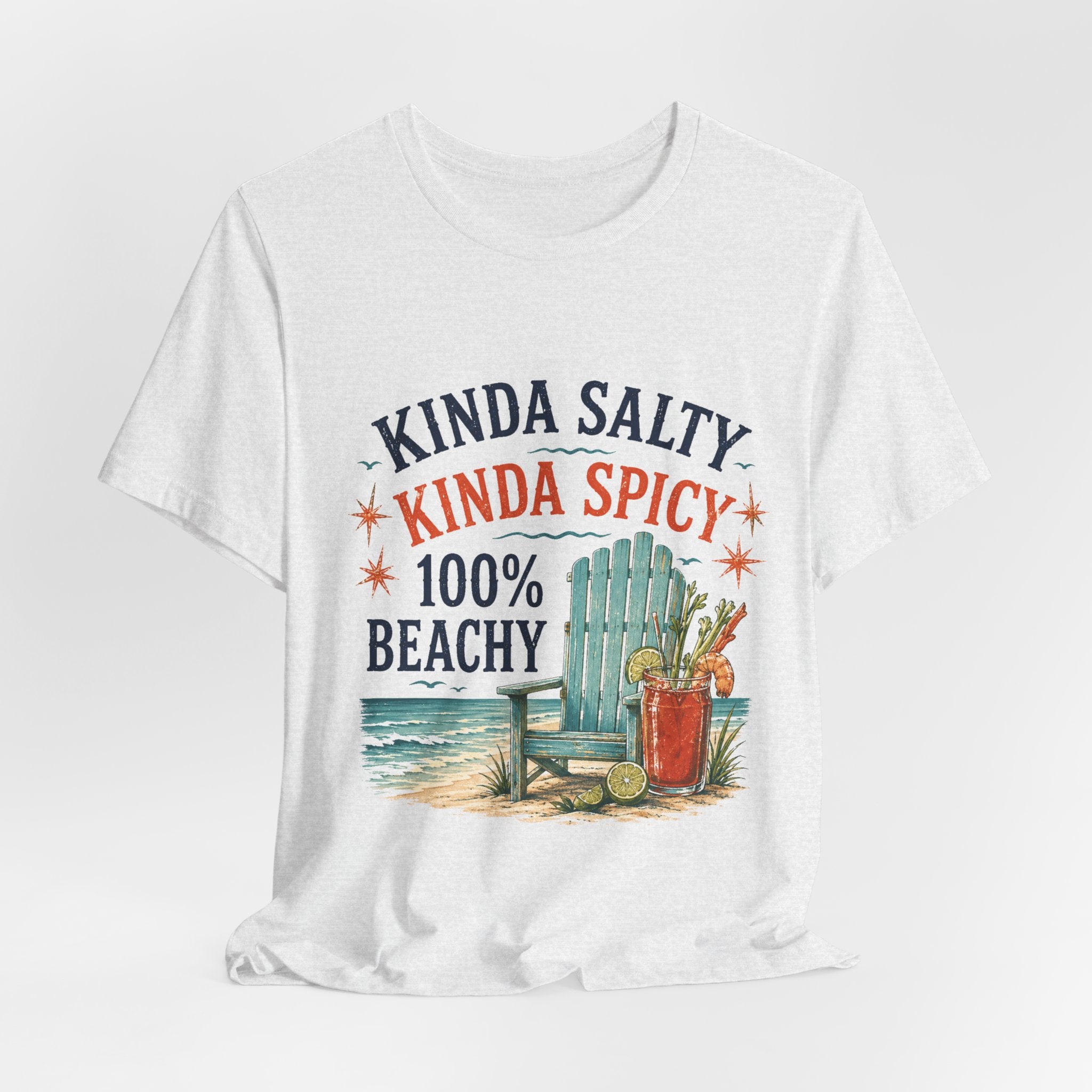 Beachy Graphic Tee - "Kinda Salty, Kinda Spicy, 100% Beachy"