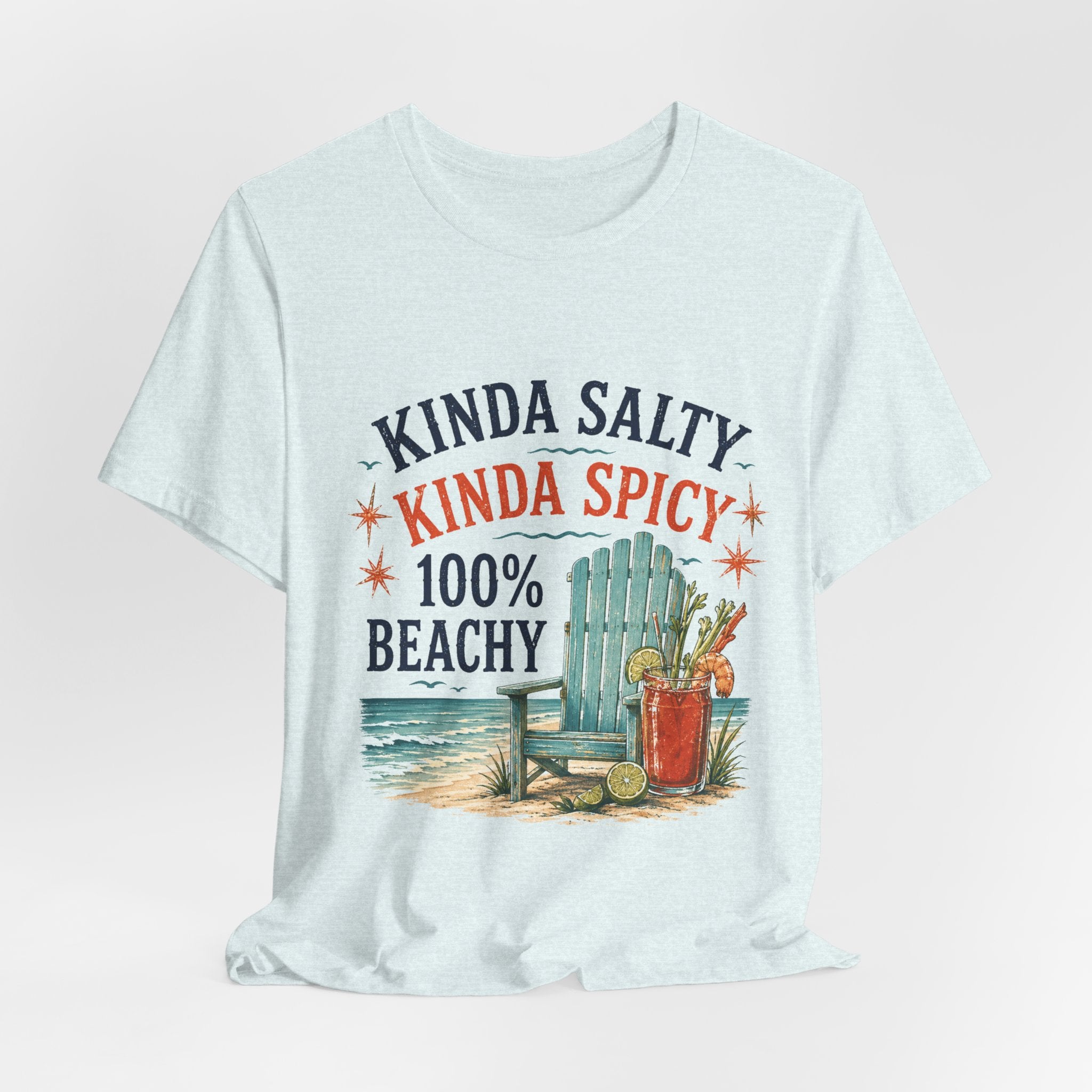 Beachy Graphic Tee - "Kinda Salty, Kinda Spicy, 100% Beachy"