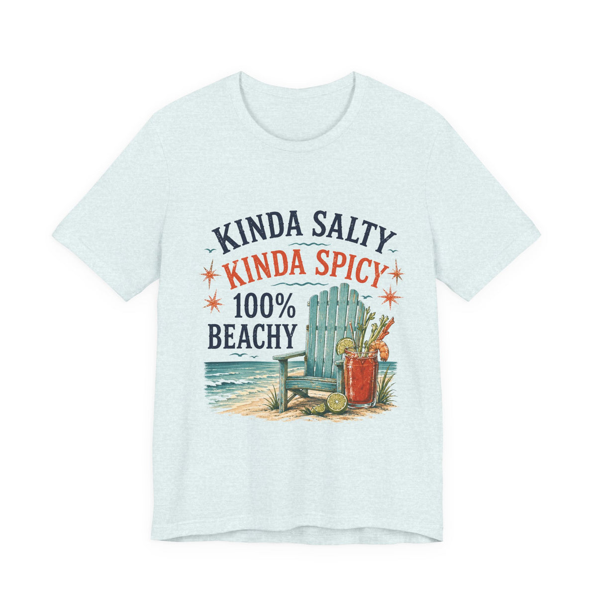 Beachy Graphic Tee - "Kinda Salty, Kinda Spicy, 100% Beachy"