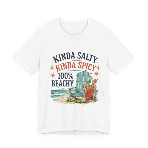 Beachy Graphic Tee - "Kinda Salty, Kinda Spicy, 100% Beachy"