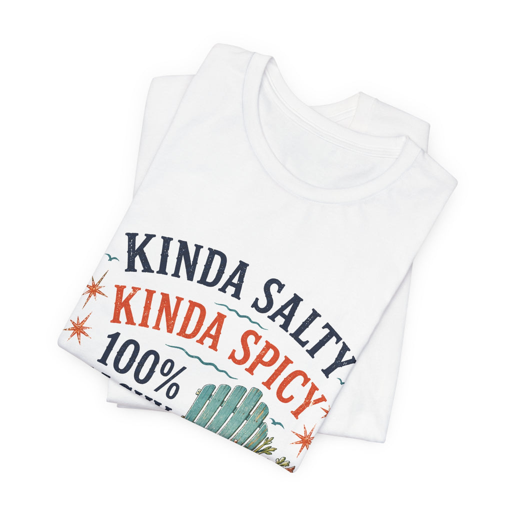 Beachy Graphic Tee - "Kinda Salty, Kinda Spicy, 100% Beachy"