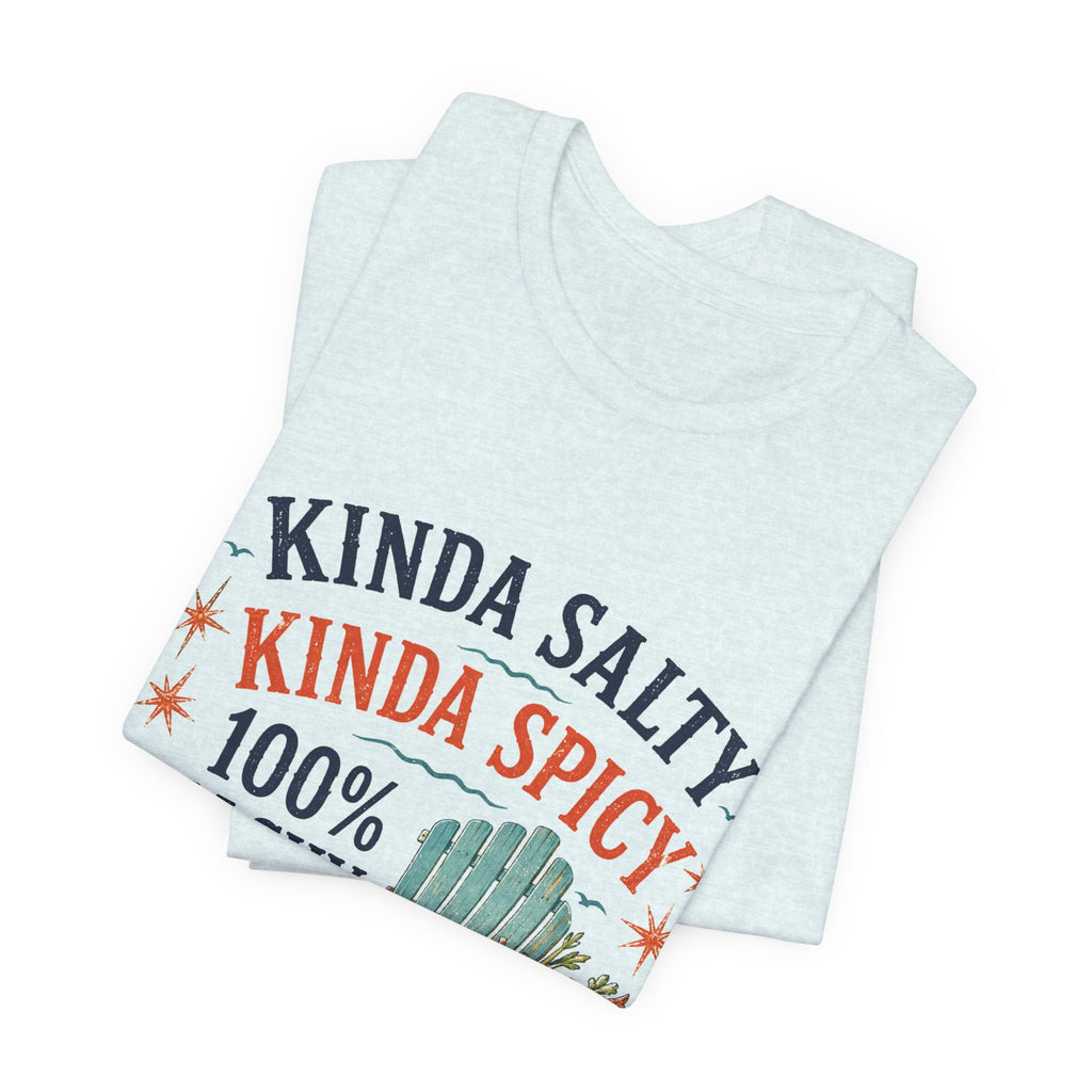 Beachy Graphic Tee - "Kinda Salty, Kinda Spicy, 100% Beachy"