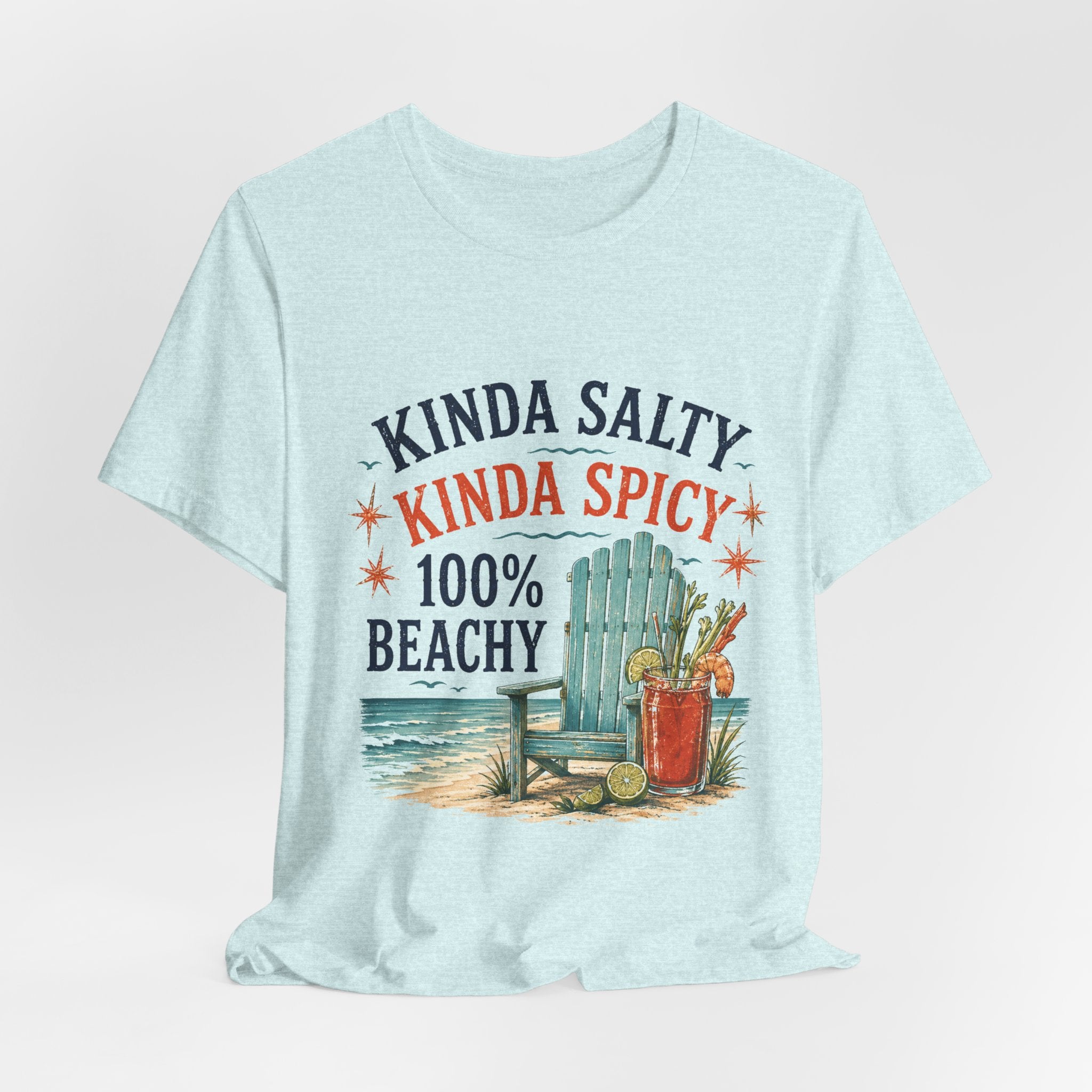 Beachy Graphic Tee - "Kinda Salty, Kinda Spicy, 100% Beachy"